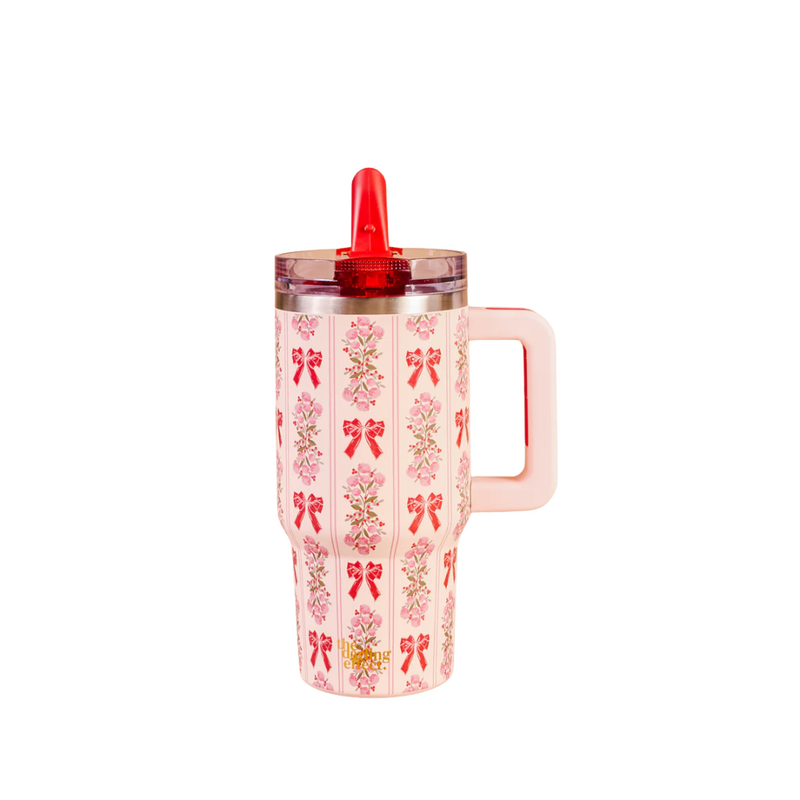 THE DARLING EFFECT 20 OZ. FLIP STRAW TUMBLER OH SO MERRY