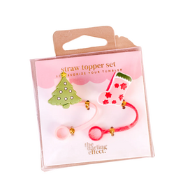 THE DARLING EFFECT STRAW TOPPER SET NAUGHTY OR NICE