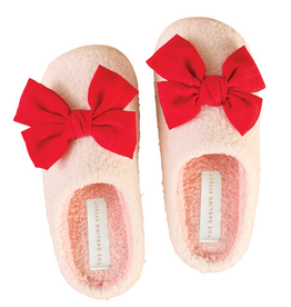 THE DARLING EFFECT FUZZY SLIPPERS-BETTY BOW RED