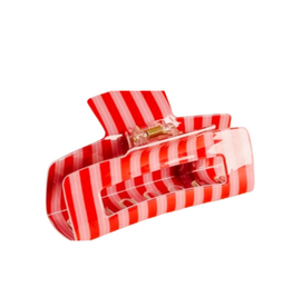THE DARLING EFFECT PEPPERMINT STRIPE CLAW CLIP