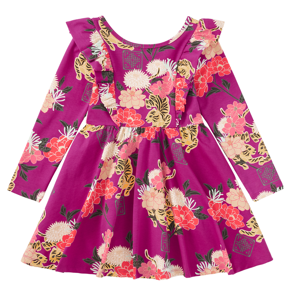 GIRL'S RUFFLE SHOULDER BALLET DRESS