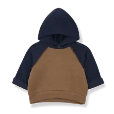 1+IN THE FAMILY HAKON BOY'S HOODED SWEATER CASTAGNA
