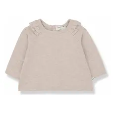 1+IN THE FAMILY BRIGITTE GIRL'S L/S SHIRT NUDE