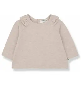 1+IN THE FAMILY BRIGITTE GIRL'S L/S SHIRT NUDE