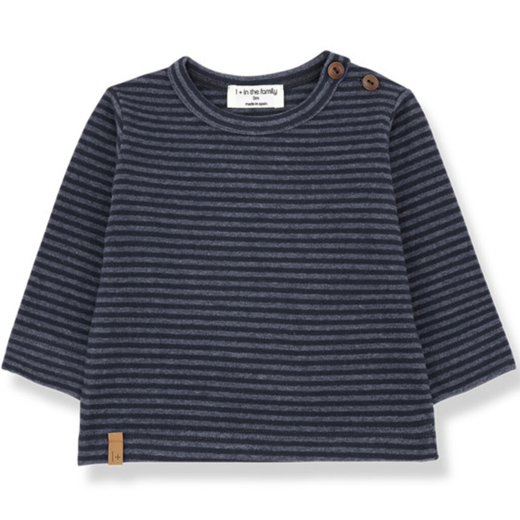 1+IN THE FAMILY OLAF BOY'S L/S SHIRT DENIM