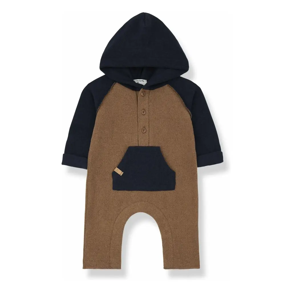1+IN THE FAMILY LUDVIG BOY'S HOODED JUMPSUIT CASTAGNA