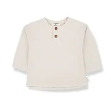 1+IN THE FAMILY JAN BOY'S HENLEY L/S SHIRT RICE