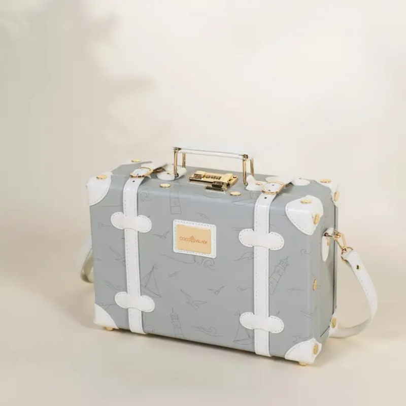 COCO VILLAGE VEGAN LEATHER PLAY SUITCASE-OCEAN