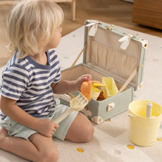 COCO VILLAGE VEGAN LEATHER PLAY SUITCASE-OCEAN