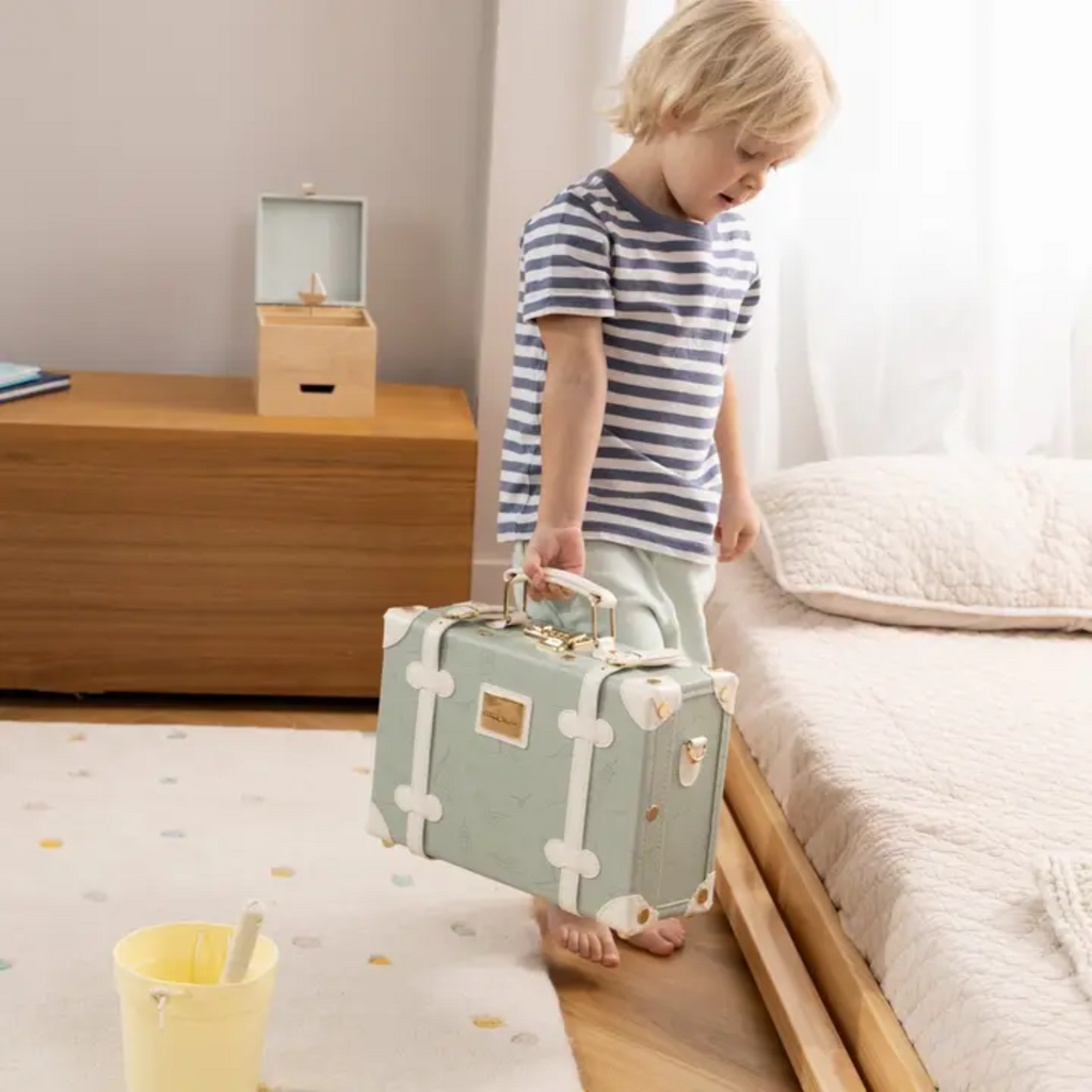 COCO VILLAGE VEGAN LEATHER PLAY SUITCASE-OCEAN