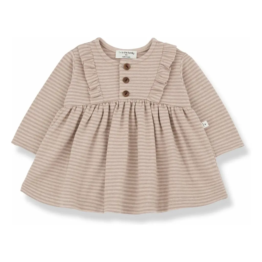 1+IN THE FAMILY JASMIN GIRL'S DRESS NUDE