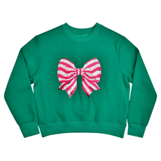 ISCREAM BOW SEQUINS SWEATSHIRT
