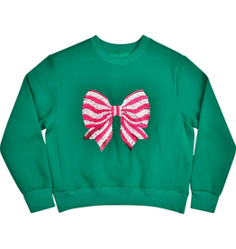 ISCREAM BOW SEQUINS SWEATSHIRT