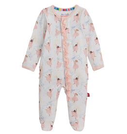 Magnetic  Me PRETTY PLIES MODAL FOOTIE W/ RUFF