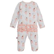 Magnetic  Me PRETTY PLIES MODAL FOOTIE W/ RUFF