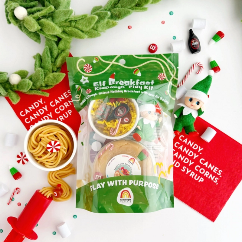 EARTH GROWN KIDDOUGHS ELF BREAKFAST KID DOUGH PLAY KIT