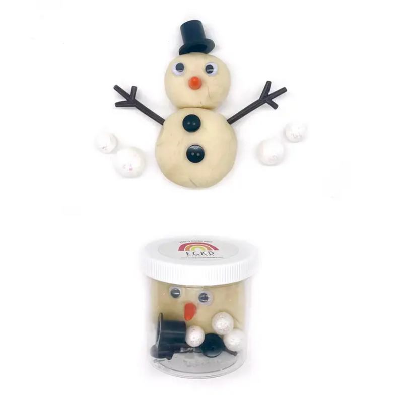 EARTH GROWN KIDDOUGHS SNOWMAN MINI DOUGH-TO-GO