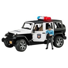 BRUDER JEEP RUBICON POLICE CAR WITH POLICEMAN