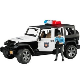 BRUDER JEEP RUBICON POLICE CAR WITH POLICEMAN