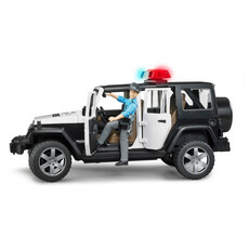 BRUDER JEEP RUBICON POLICE CAR WITH POLICEMAN