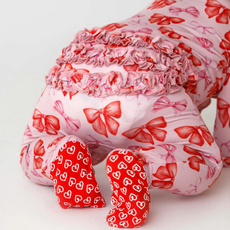 LEV BABY CATALINA RUFFLED ZIPPERED FOOTIE