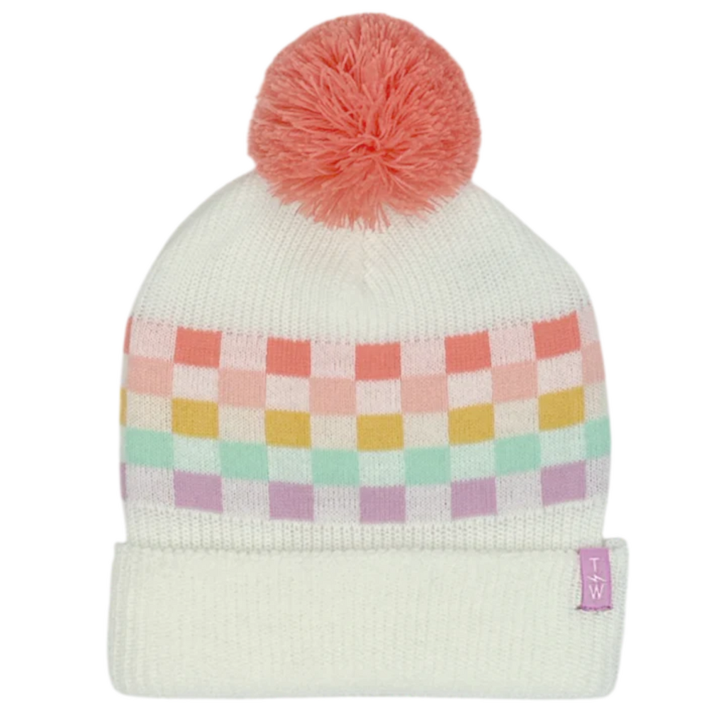 TINY WHALES INC GIRL'S BEANIE "CHECK IT"