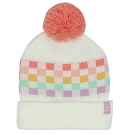 TINY WHALES INC GIRL'S BEANIE "CHECK IT"