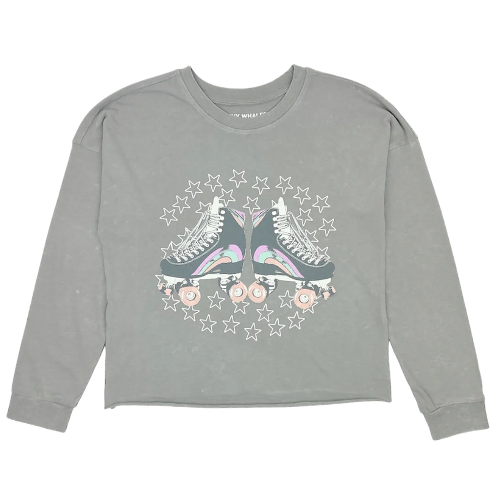 TINY WHALES INC GIRL'S OVERSIZED LS TEE "GOOD TIMES ROLL"