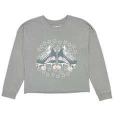 TINY WHALES INC GIRL'S OVERSIZED LS TEE "GOOD TIMES ROLL"