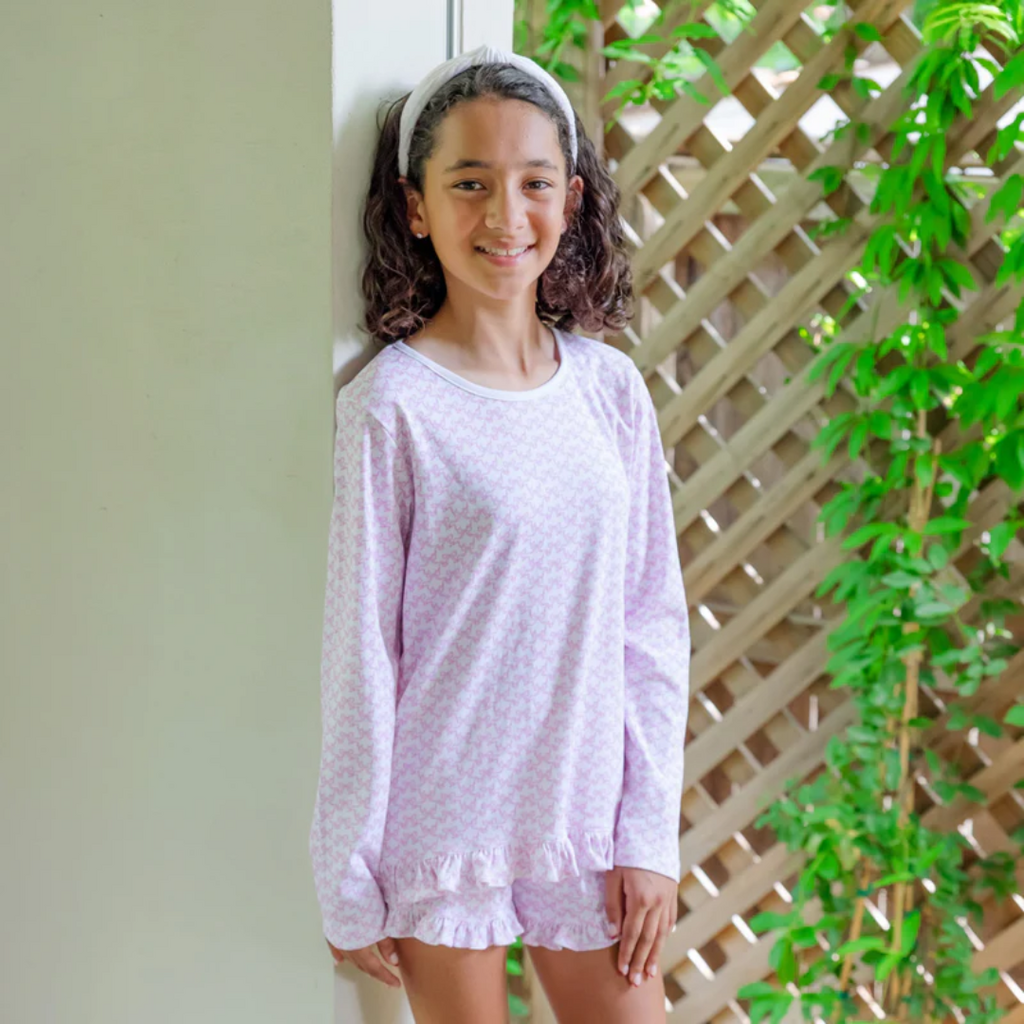 Lila + Hayes RORIE GIRL'S SHORT SET