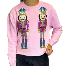 PAPER FLOWER GIRL'S SEQUIN NUTCRACKER SWEATSHIRT