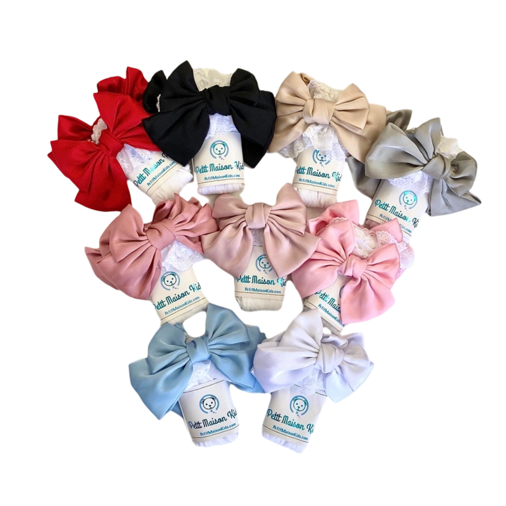 PETITE MAISON KIDS LOLA LACE SOCKS W/SATIN BOW