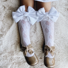 PETITE MAISON KIDS LOLA LACE SOCKS W/SATIN BOW