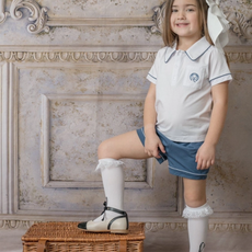 PETITE MAISON KIDS LANA RUFFLE KNEE HIGH SOCKS