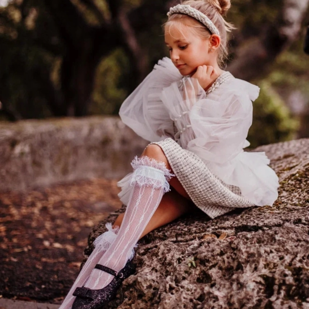 PETITE MAISON KIDS LARA LACE TIGHTS