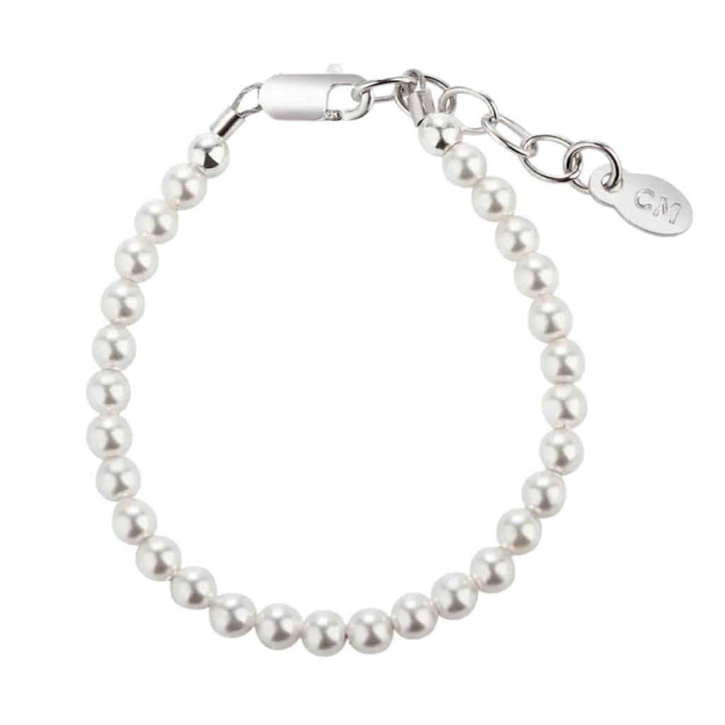 CHERISHED MOMENTS SERENITY 2- STERLING SIL. PEARL BRACELET -SM-0-12M