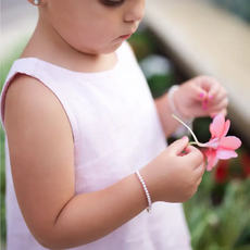 CHERISHED MOMENTS SERENITY 2- STERLING SIL. PEARL BRACELET -SM-0-12M