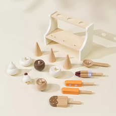 COCO VILLAGE WOODEN ICECREAM STAND & ACCESSORIES