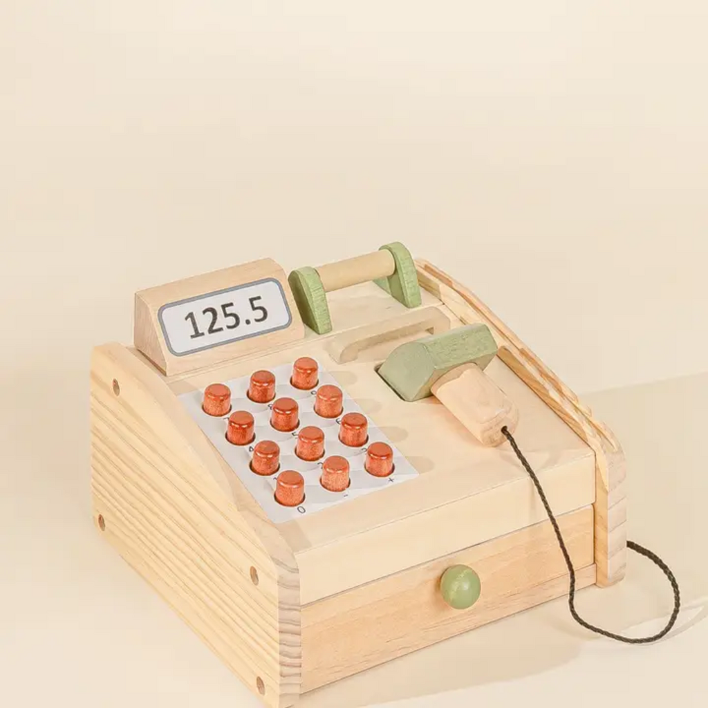 COCO VILLAGE WOODEN CASH REGISTER