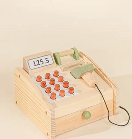 COCO VILLAGE WOODEN CASH REGISTER