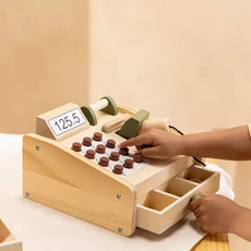 COCO VILLAGE WOODEN CASH REGISTER