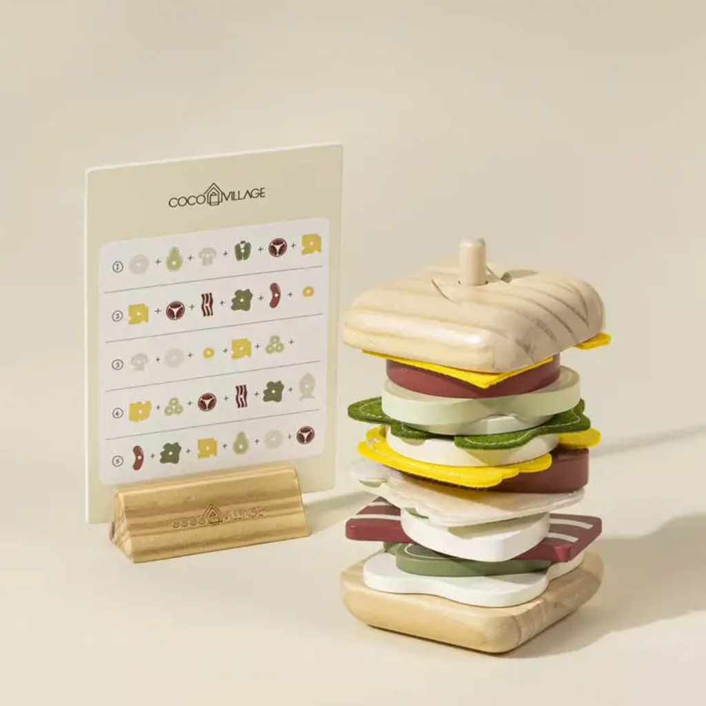 COCO VILLAGE WOODEN STACKABLE SANDWICH
