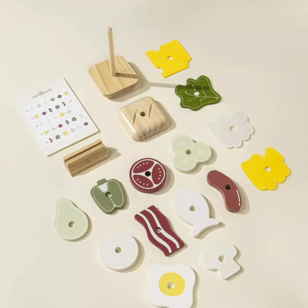 COCO VILLAGE WOODEN STACKABLE SANDWICH
