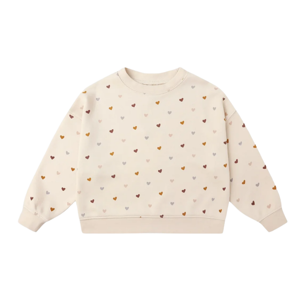 Rylee + Cru Inc. BOXY PULLOVER || HEARTS