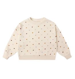 Rylee + Cru Inc. BOXY PULLOVER || HEARTS