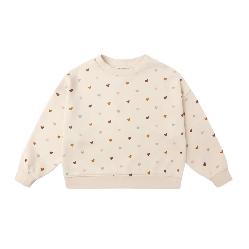 Rylee + Cru Inc. BOXY PULLOVER || HEARTS