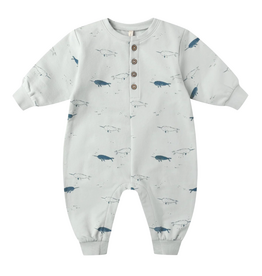 Rylee + Cru Inc. RELAXED FLEECE JUMPSUIT || NARWHALS