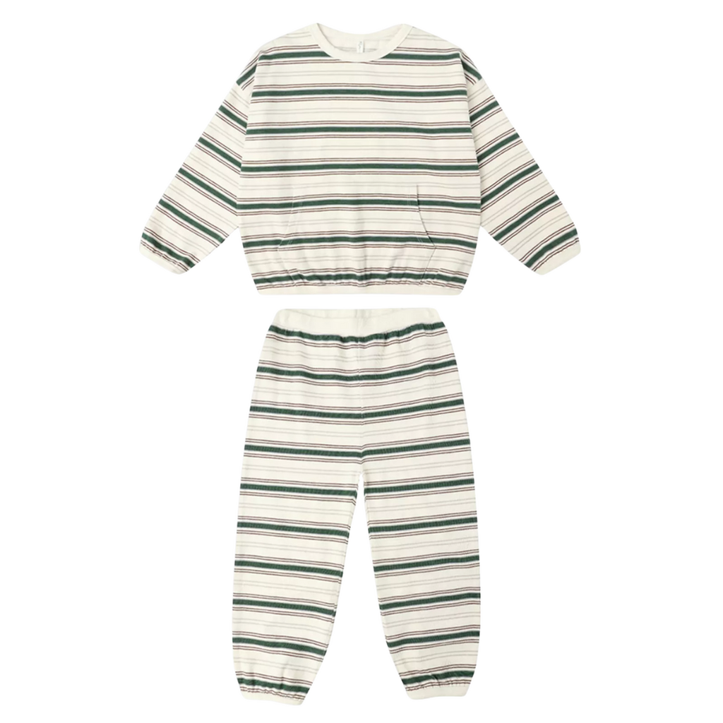 Rylee + Cru Inc. RELAXED SET || RETRO STRIPE