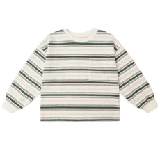 Rylee + Cru Inc. RELAXED LONG SLEEVE TEE || RETRO STRIPE