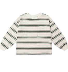 Rylee + Cru Inc. RELAXED LONG SLEEVE TEE || RETRO STRIPE